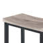 Table de canapé 59 "avec prise de courant et lumière DEL | Table de bar avec 3 tabourets de selle pour le salon