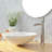 SoftStream Waterfall Vessel Brushed Nickel Single Hole, Single Handle Bathroom Sink Faucet