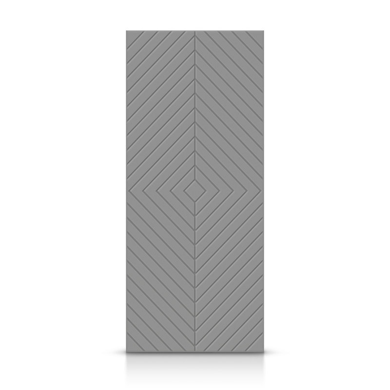 Porte standard lambrissée, 30 po x 80 po, Gris clair