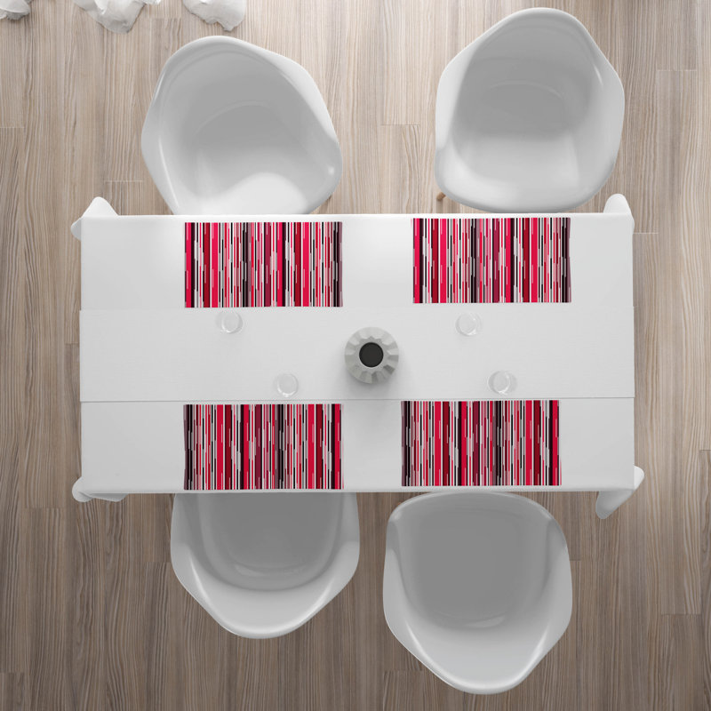 Polyester Striped Rectangle Placemat