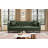 81" Mid Century Leather Sofa, 3 Seat Chesterfield Couch with Tufted Back -1408907330