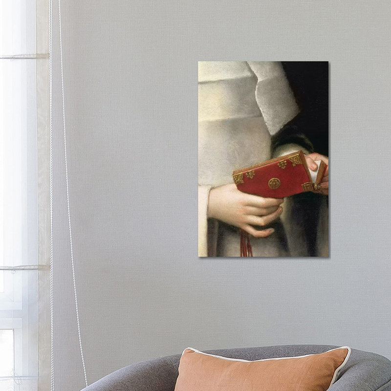 Detail Of The Prayer Book II, Portrait Of The Artist's Sister In The Garb Of A Nun by Sofonisba Anguissola - Wrapped Canvas Print