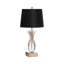 Alket 64cm Living Room Table Lamp with Glass Base, Bedside Buffet Lamp for Bedroom with Silk Shade-94954746