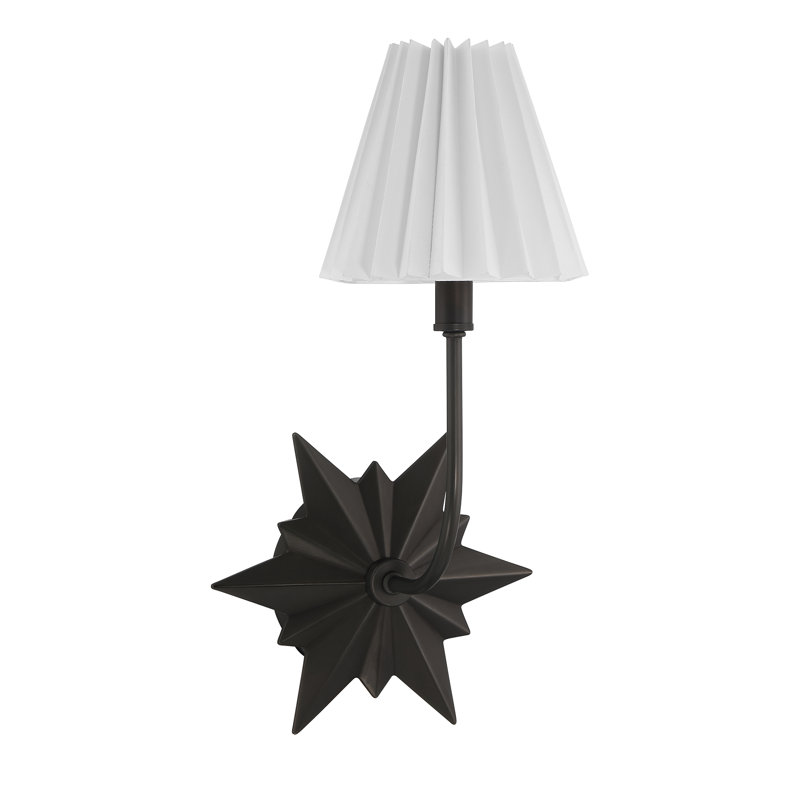Ligetti Metal Armed Sconce in Black, Black