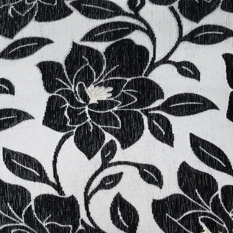 Darionne Floral Square Cushion, Black, 45 cm H x 45 cm W x 15 cm D