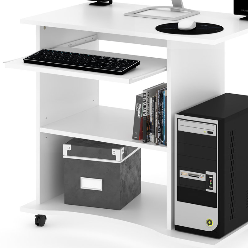 Rawald Computer Desk, White