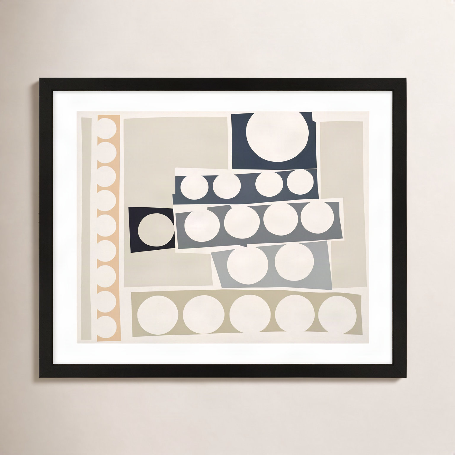 Cosmos 6.0 Print by Lee Lessem, 30" H x 38" W x 1.25" D, Black Framed