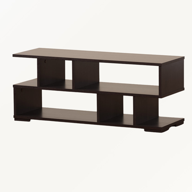 Meuble télé Prism Modern & Contemporary au fini brun foncé, l 35,24 po x P 11,69 po x H 14,4 po