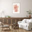 «Camariah Peach Paper Cut Composition No 1» par The MIUUS STUDI, impression sur bois encadrée-101166475