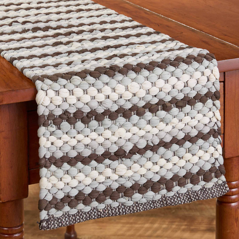 Hayfield Chindi Table Runner 13", 36" L x 13" W, Brown