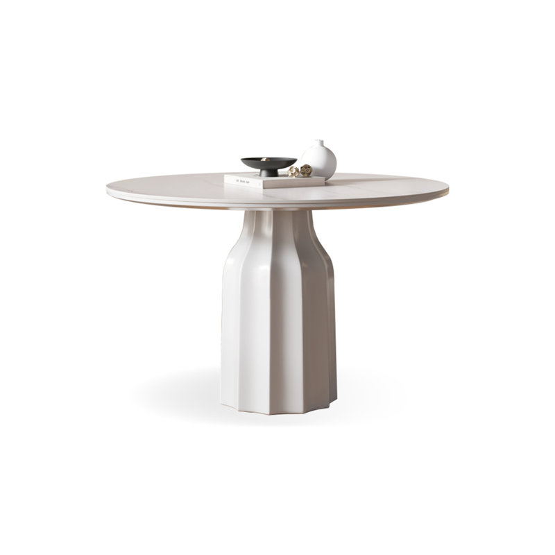 Table de salle à manger blanche, H 29,53 po x L 39,37 po x l 39,37 po