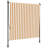 vidaXL Outdoor Roller Blind Orange and White Polyester, Steel-98912589-98912590