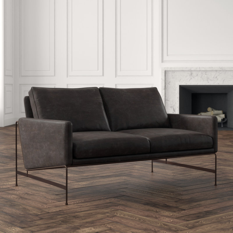 Thomas Bina Leather Loveseat