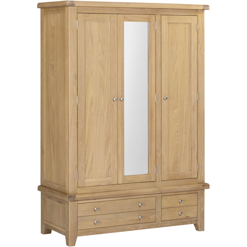 3 Door Wardrobe, Oak
