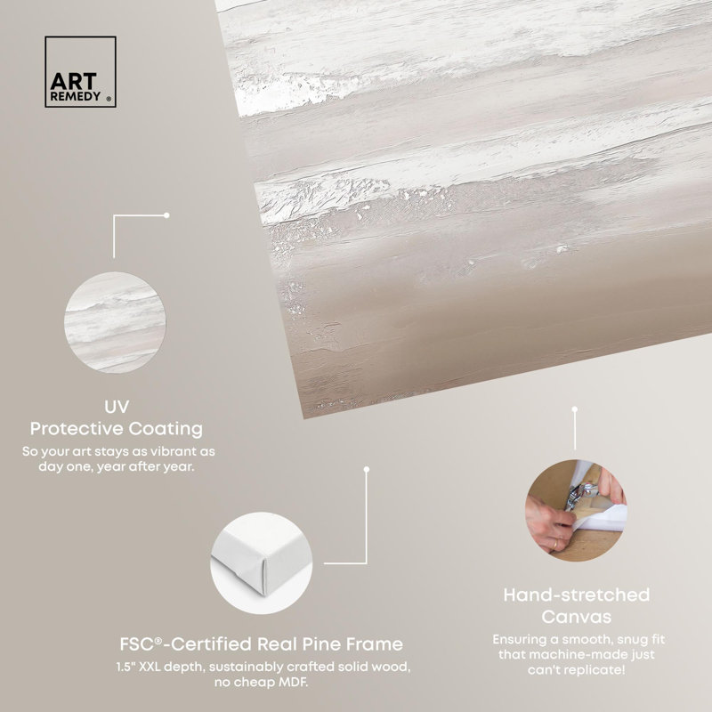 «Sunbake Texture», reproduction d'art sur toile par Art Remedy, H 20 po x l 24 po, Toile tendue avec châssis