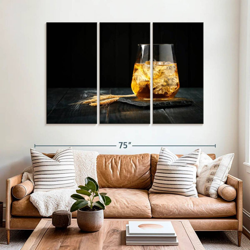 Yarlin Iced Bourbon, 42" H x 65" W