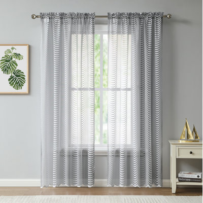 Semi Sheer Curtain Pair