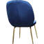 Chaise d'appoint rembourrée et revêtue de velours-736037521