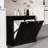Two-Compartment Tilt-Out Laundry Sorter Cabinet-Black