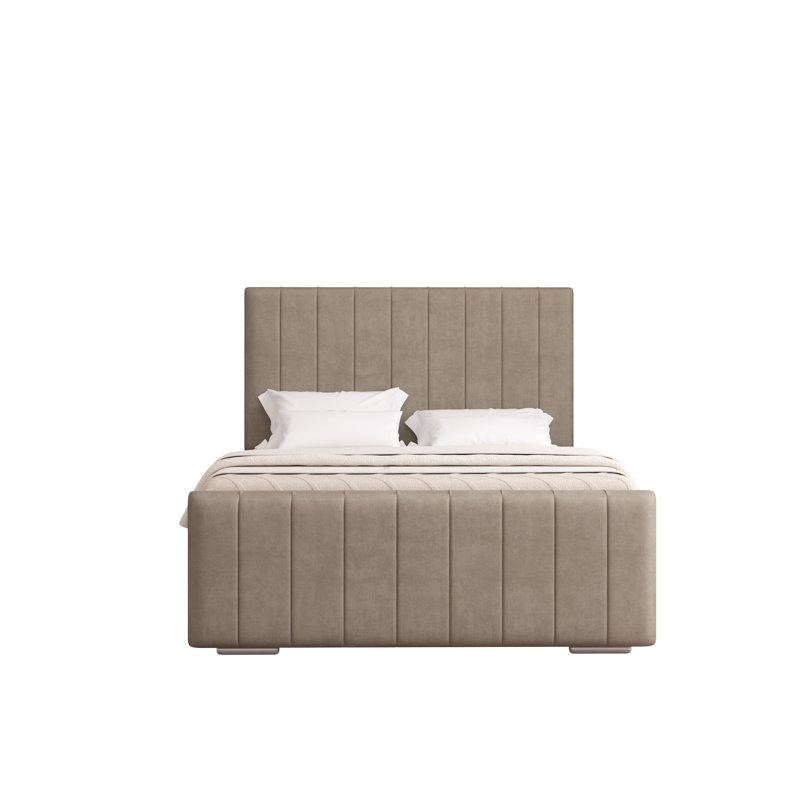 Scarlette Upholstered Bed Frame, Single (3'), Coffee