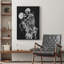 «Skeleton Kiss», gothique Moody foncé, œuvre d'art moderne, décor-101165685-101165682