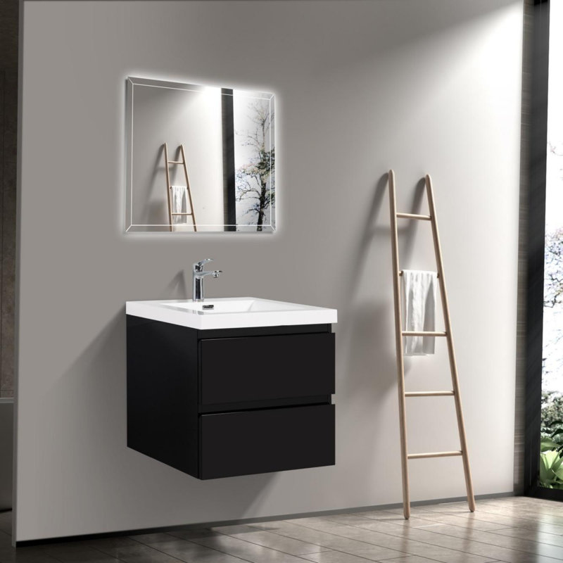 Meuble-lavabo mural moderne pour salle de bain