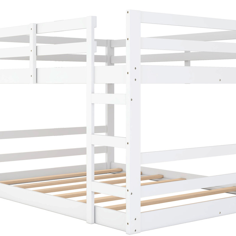 Full Over Bunk Bed In White - Crafted With Strong Solid Wood Size Constructed And Pinewood, White