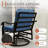 Terriana 2-Person Outdoor Seating Group with Cushions,Metal Swivel Glider Chair-678519726