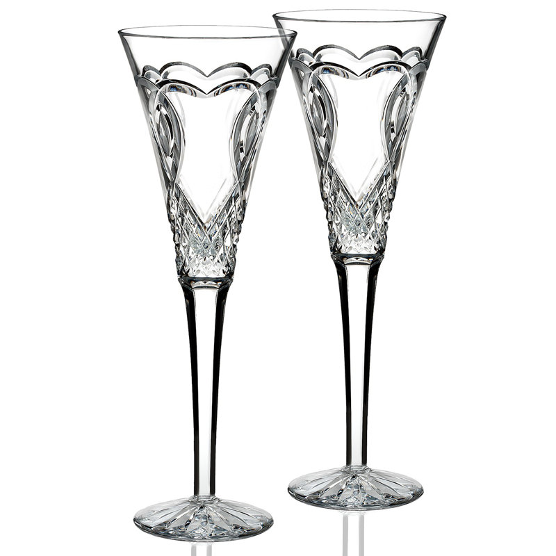 Wedding Toasting Flute 7floz, Set of 2