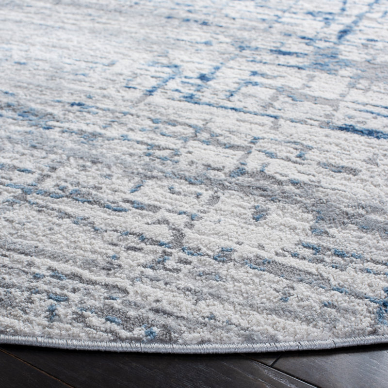 Tapis en coton Amelia, Rond 6 pi 7 po