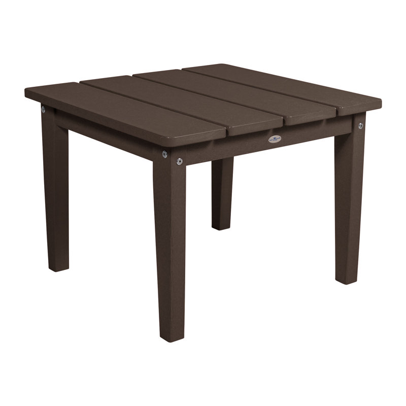 Middendorf Adirondack Outdoor Patio Table, 17" H x 22.75" W x 22.75" D, Mangrove Brown