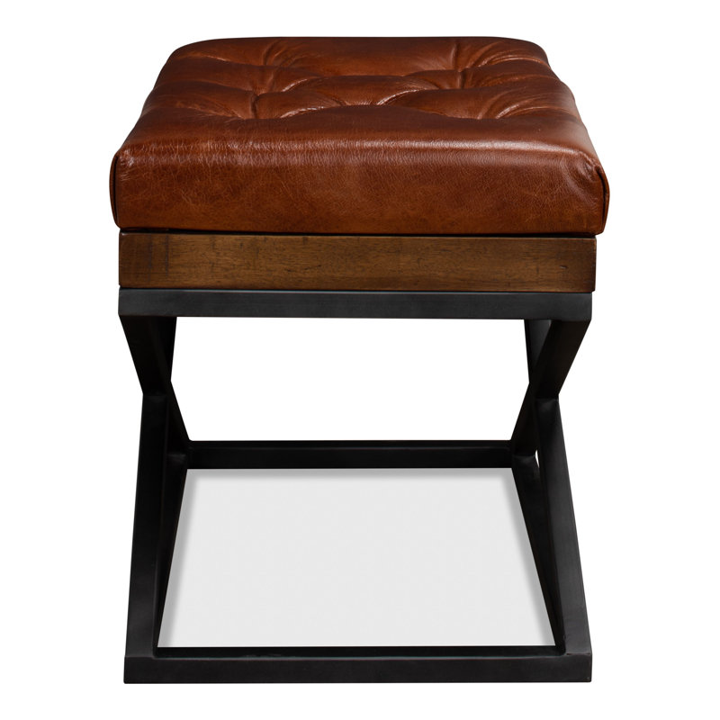 Leather Vanity Stool