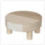 Table basse ronde avec plateau rabattable et rangement caché, parfaite pour les petits espaces et la vie moderne