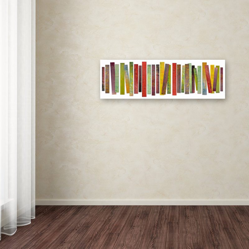 Thirty Stripes 2.0 par Michelle Calkins - reproduction d'art, H 8 po x l 24 po x P 2 po