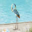 Statue de jardin grue debout en métal H 38,5 po