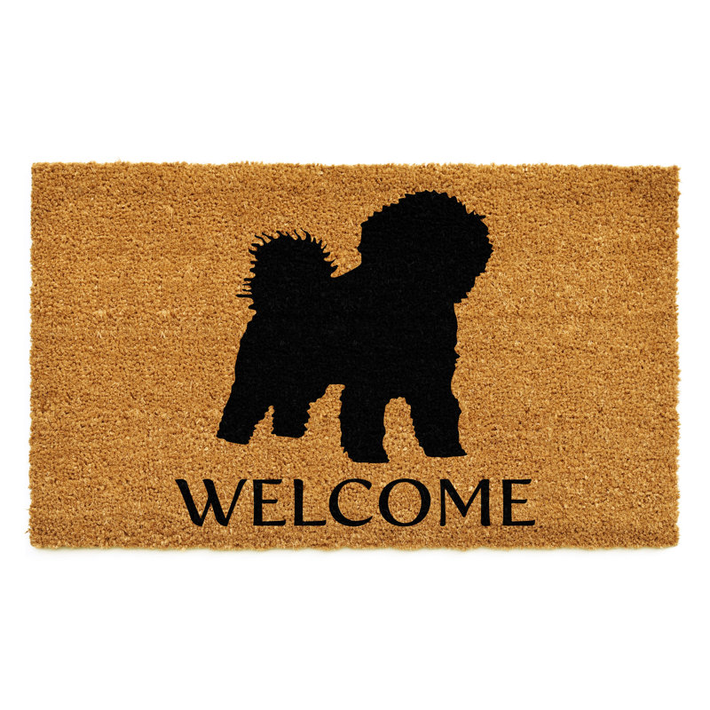 Tapis d'intérieur antidérapant Bichon Frise, l 17 po x L 29 po