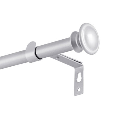 Curtain Pole With Brackets And End Caps,67-187 Cm ,Adjustable Length Curtain Poles
