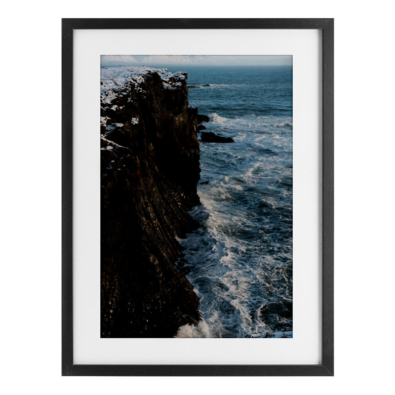 Islande, péninsule de l'Islande, reproduction encadrée sous verre, conception de Jade Sharp Photo, H 20 po x l 14 po