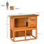 Britton 90cm 2 Tiers Rabbit Hutch Wooden Pet Cage Run Vintage Bunny House