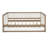 Full Size Upholstered Daybed with Trundle, Nailhead Accent & Wood Finish Sofa Bed for Bedroom