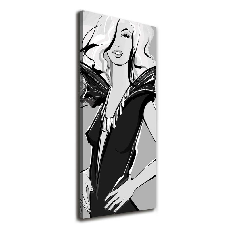 Fashion Illustration - Wrapped Canvas Print
