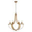Lustre empire 6 lumières de style bougie Colmar