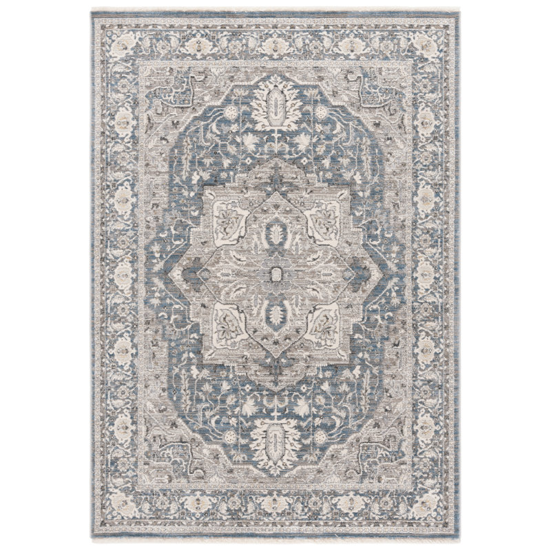 Tapis oriental en polyester Clover 1270, Rectangle 5 pi x 7 pi