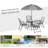 6-Piece Outdoor Patio Dining Set-378056584-378056591