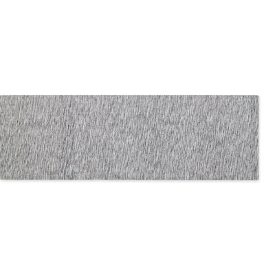 Chemin de table en corde de coton recyclé brun / blanc cassé ton sur ton 14 po x 108 po