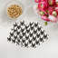 Serviettes de cocktail en satin de coton pied-de-poule-122609781