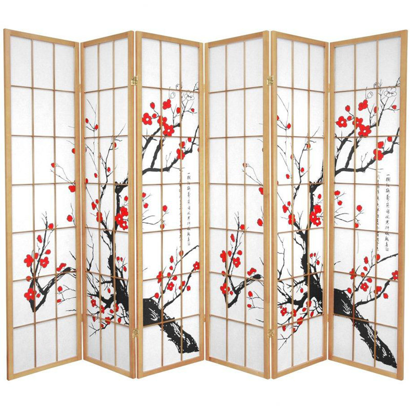 Écran Doro Shoji 70,5 po Dorace, 6, Naturel