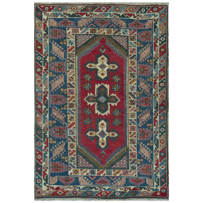 One-of-a-Kind 4'10" X 8' Wool Area Rug in