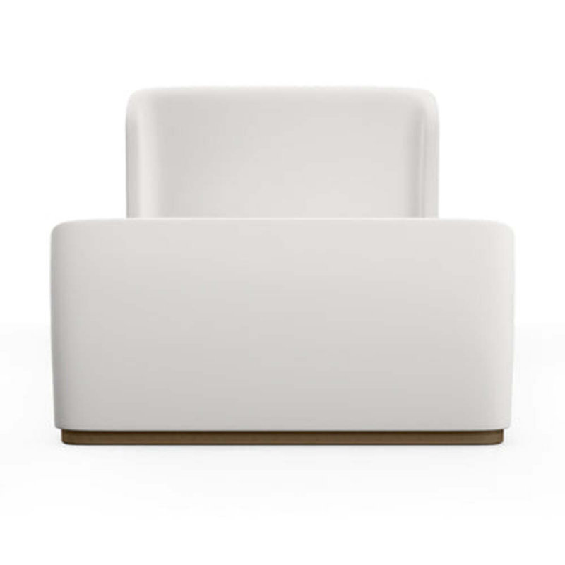 Barrow Upholstered Wingback Bed, California King, Plush Velvet Silver Streak, Weathered
