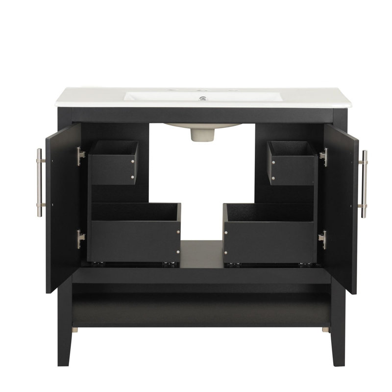 Meuble-lavabo sur pied 36 po